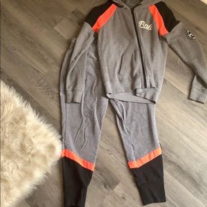 pink sweat suite